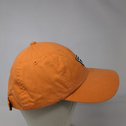 Nike Golf Strapback Hat Orange OSFA Adjustable Embroidered Swoosh Cotton