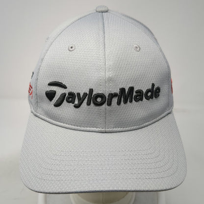 TaylorMade Baseball Cap Gray XL Fitted R15 Aero Burner Flexfit Golf Sport Hat