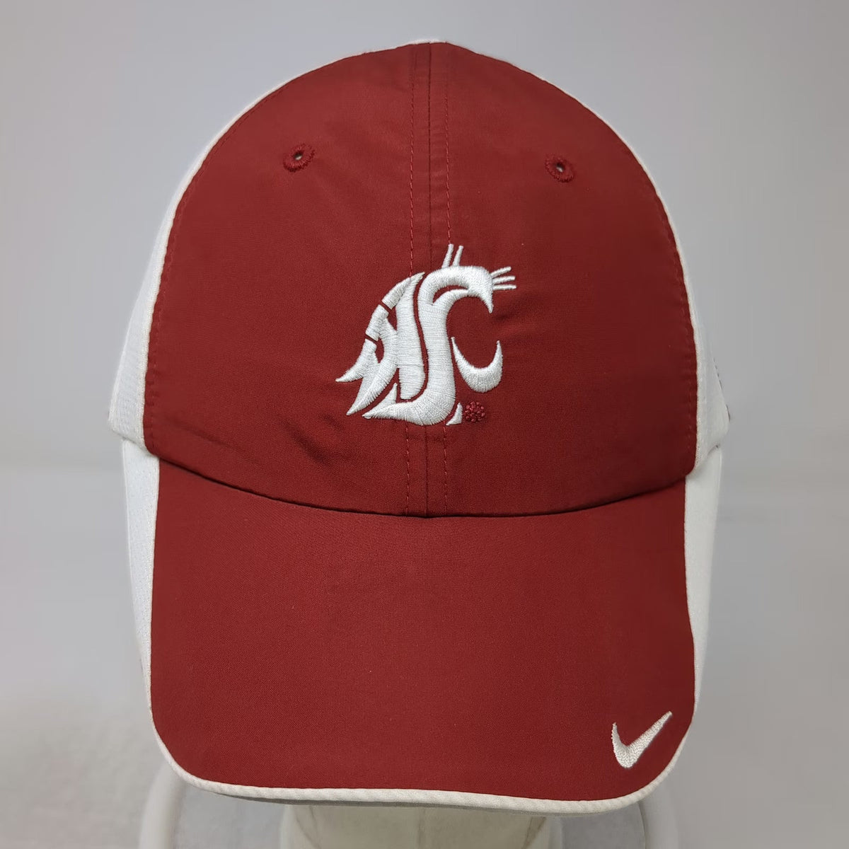 Washington State Cougars NCAA Nike Red One Size Mesh Adjustable WSU Logo Cap Hat