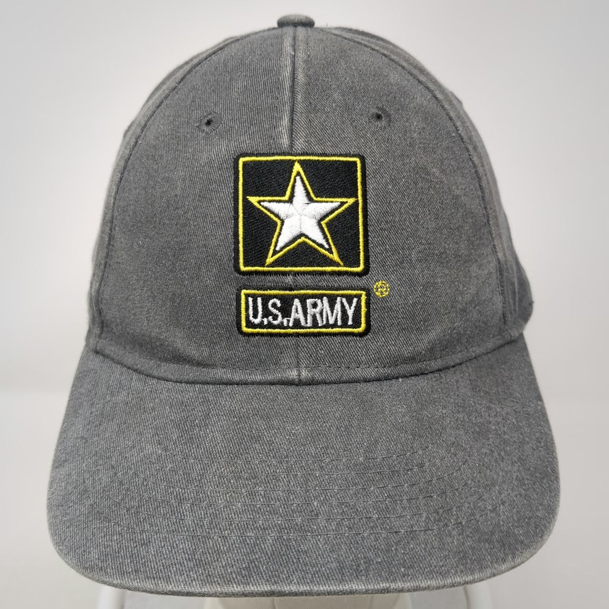 Baseball Cap Gray One Size US Army Star Logo Strapback Hat goarmy Recruiter