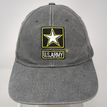 Baseball Cap Gray One Size US Army Star Logo Strapback Hat goarmy Recruiter