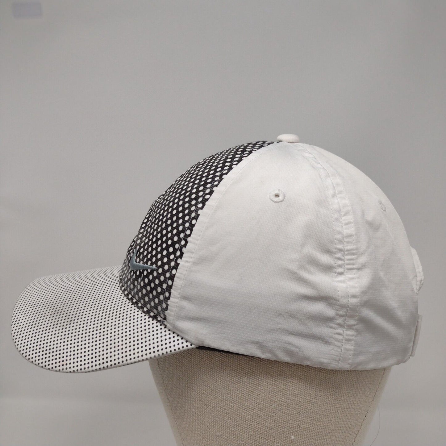 Nike Golf Strapback Hat Multi OSFM Adjustable Polka Dot Swoosh 6 Panel