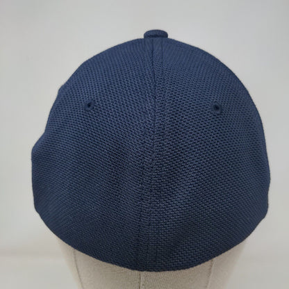 Country Delite Fitted Golf Hat Blue One Size Flex Fit Cool & Dry Embroidered
