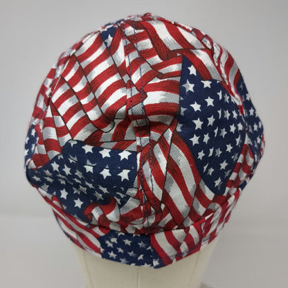 Kromer Baseball Cap Red Blue White 7 3/8 American Flag All Over Print Hat USA