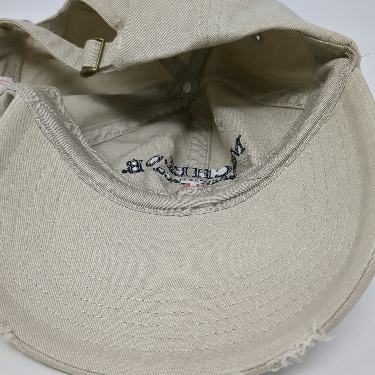 Anheuser-Busch Michelob Brewing Co Baseball Cap Beige One Size Distressed Hat