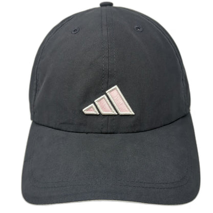 Adidas Baseball Cap Blue One Size Climalite Polyester Strapback Pink Logo Hat
