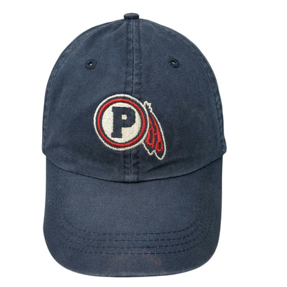 Alternative Baseball Cap Blue One Size Slideback Embroidered P Logo Poky Feather