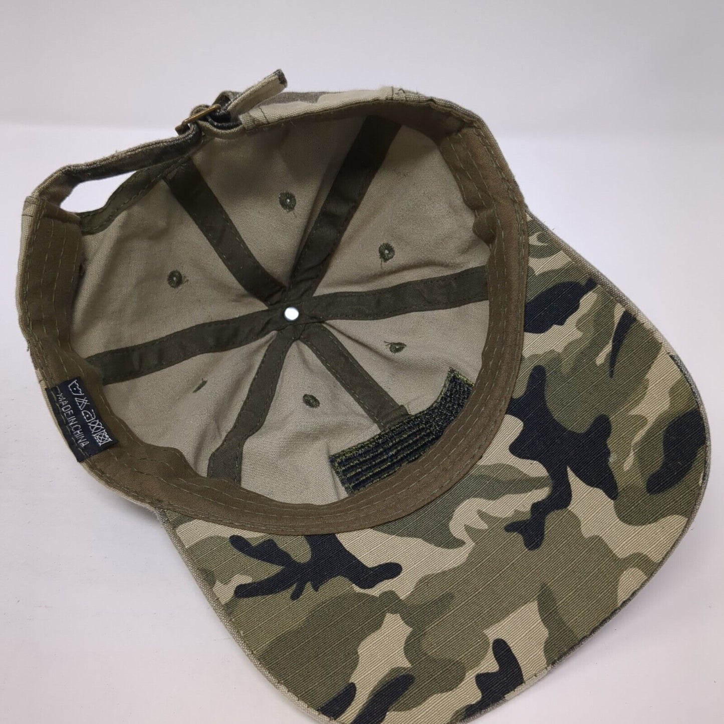 American Flag Slideback Hat Camouflage One Size Adjustable Embroidered