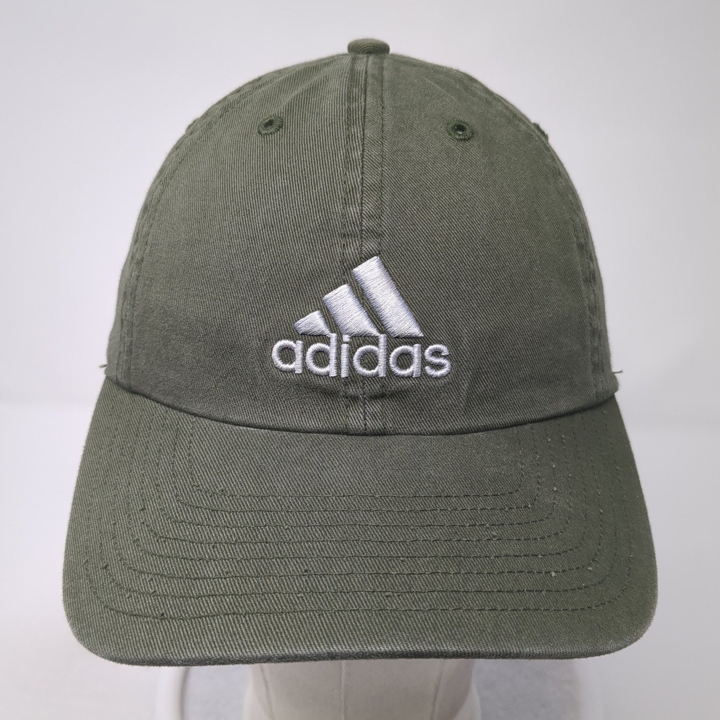 Adidas Slideback Baseball Cap Green One Size Adjustable Embroidered 6 Panel