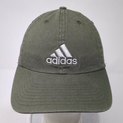 Adidas Slideback Baseball Cap Green One Size Adjustable Embroidered 6 Panel