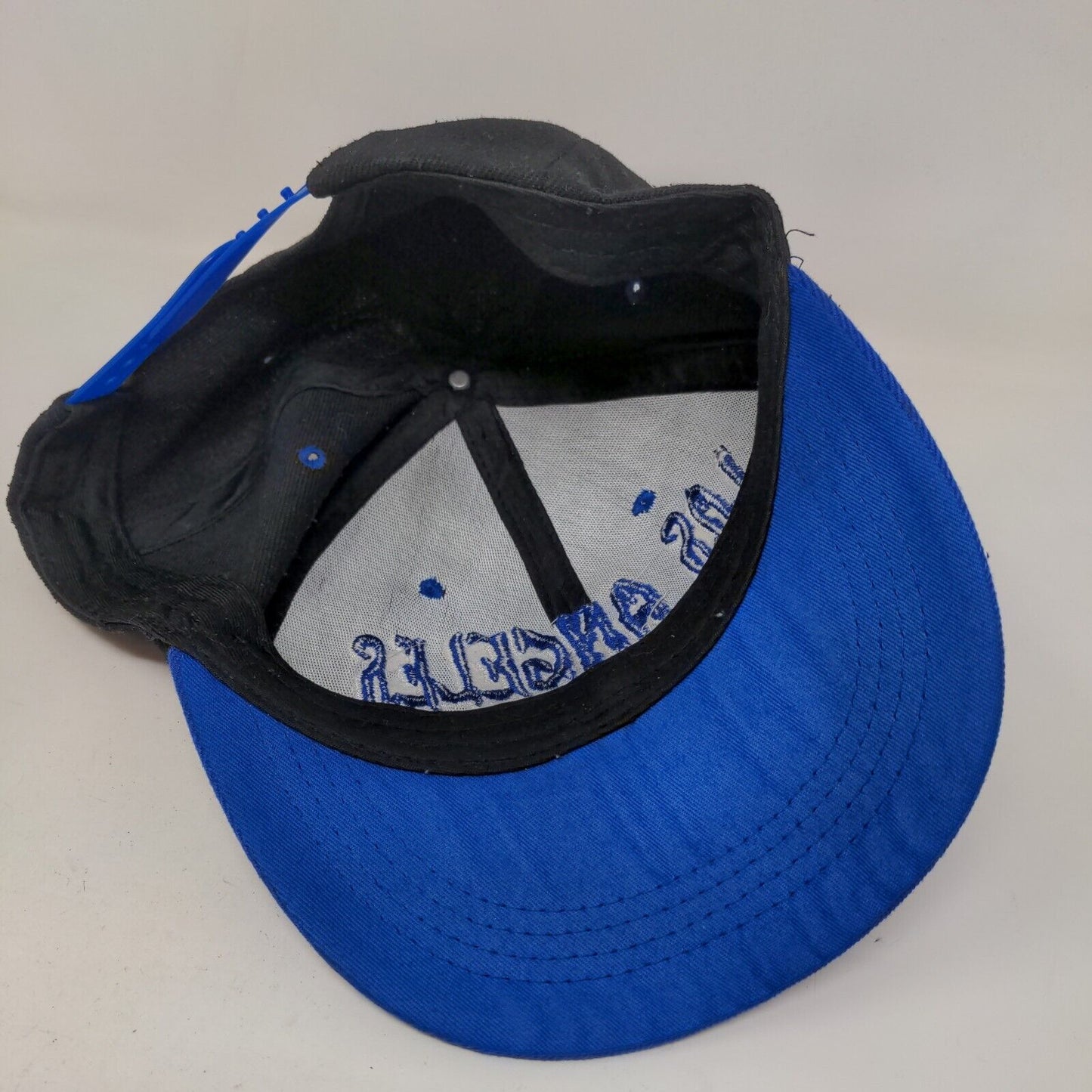 Unbranded Men's Snapback Hat Black Blue Embroidered Los Angeles Logo