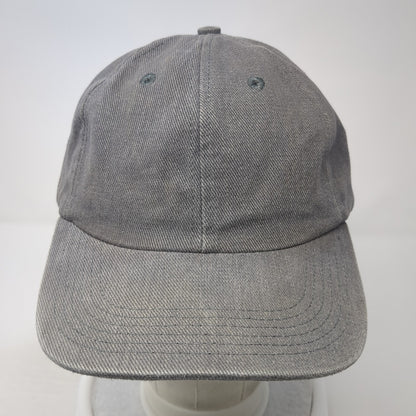 Unbranded Strapback Hat Gray One Size Adjustable Vent Holes Outdoor Blank