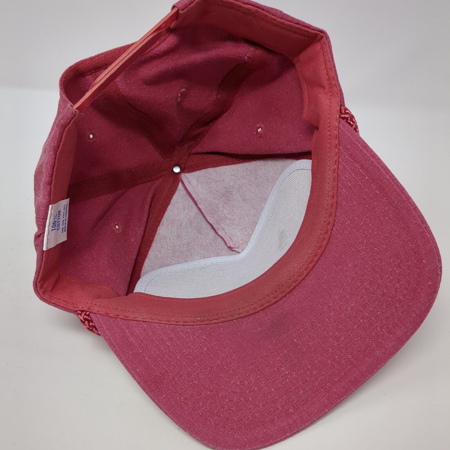 BMC West Pocatello, ID Snapback Hat Pink OS Adjustable Rope 6 Panel Cotton