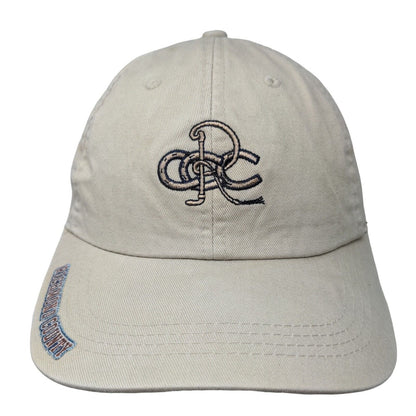 Richmond County Strapback Hat Tan Extreme Fit Embroidered Horseshoe Ahead
