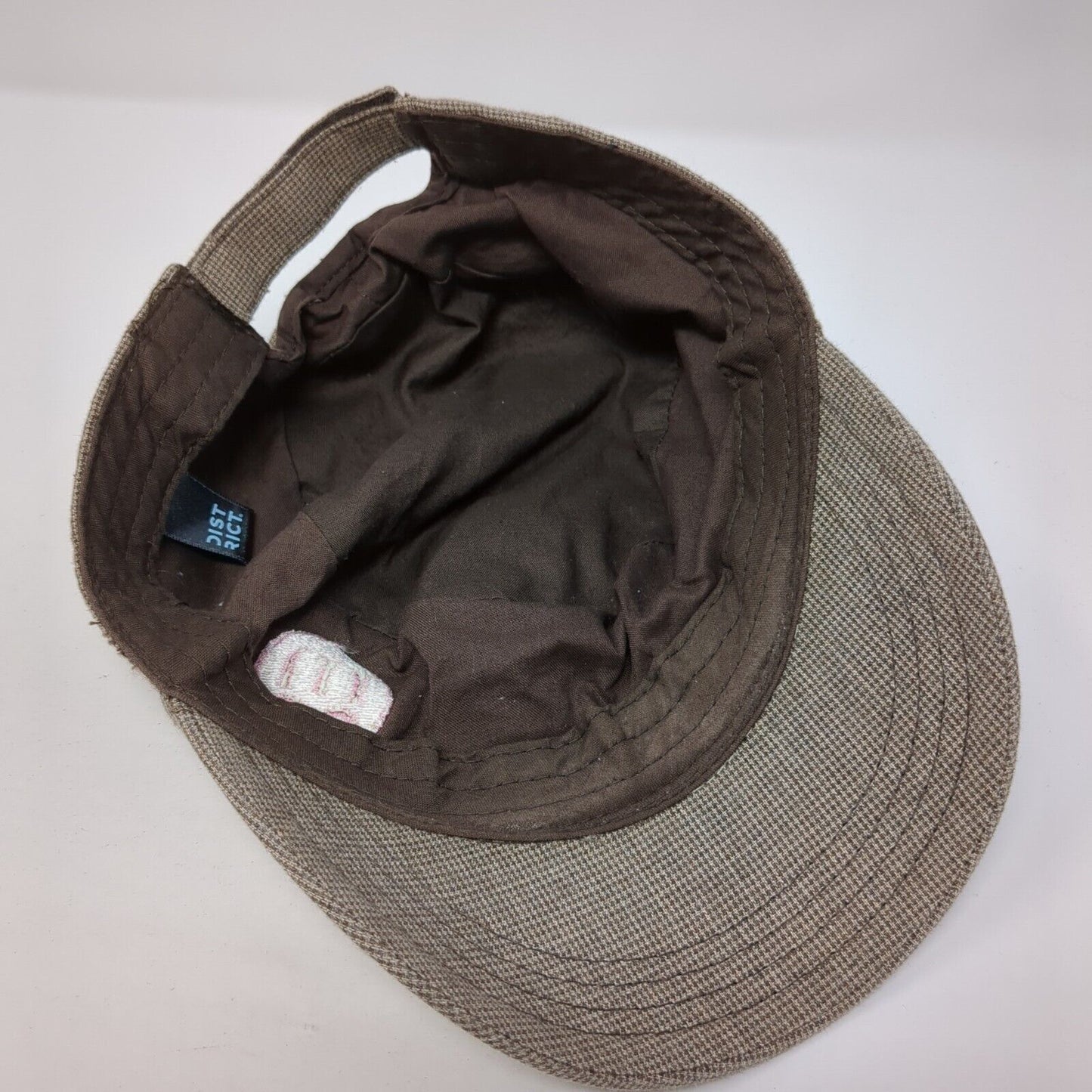 M Infinity Cadet Army Cap Brown One Size Adjustable Embroidered District