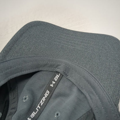 Under Armour Baseball Cap Gray OSFM American Flag Logo Blitzing Hat Strapback