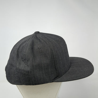 Hurley Snapback Hat Black One Size Adjustable Patch Logo Polyester Blend