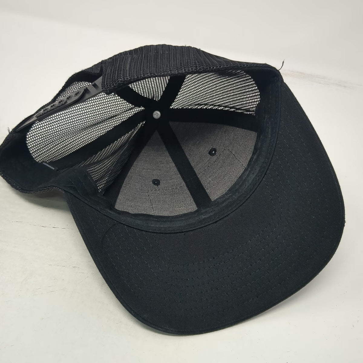 Richardson Trucker Hat Black S Payette Official Bike Team Mountain Logo Patch