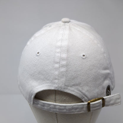 Hawaii Slideback Hat White One Size Adjustable Embroidered Vented Holes Surfware