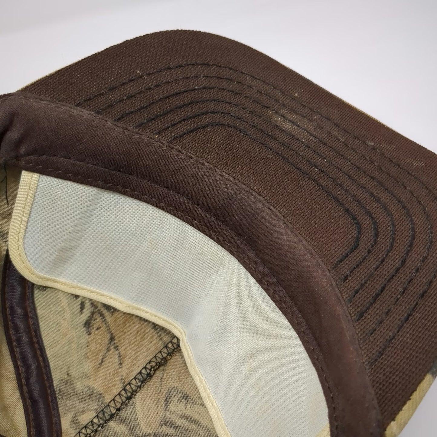 Alaska Oilfield System Services 5 Panel Brown Vintage Camo Made in USA Hat