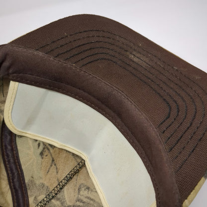 Alaska Oilfield System Services 5 Panel Brown Vintage Camo Made in USA Hat