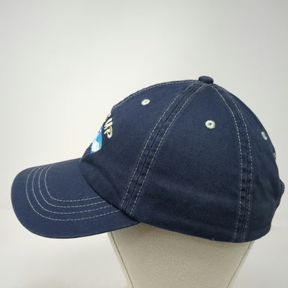 Margaritaville Fins Up Shark Blue Baseball Cap One Size Hat Slideback Contrast