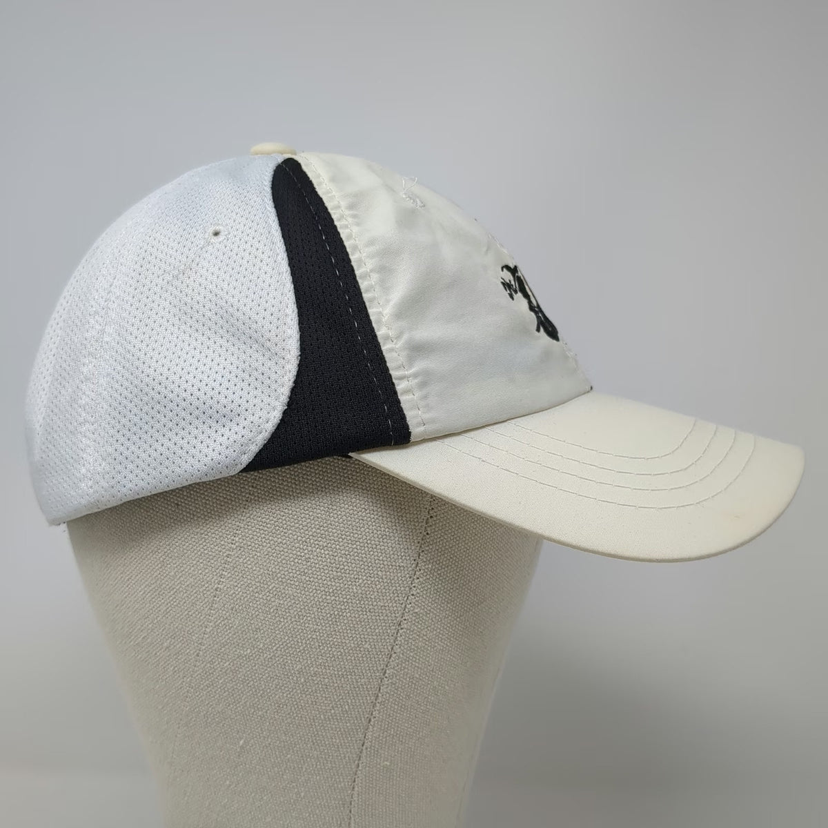 Town Talk Baseball Cap White One Size Nylon Mesh The Witch Graphic Strapback Hat