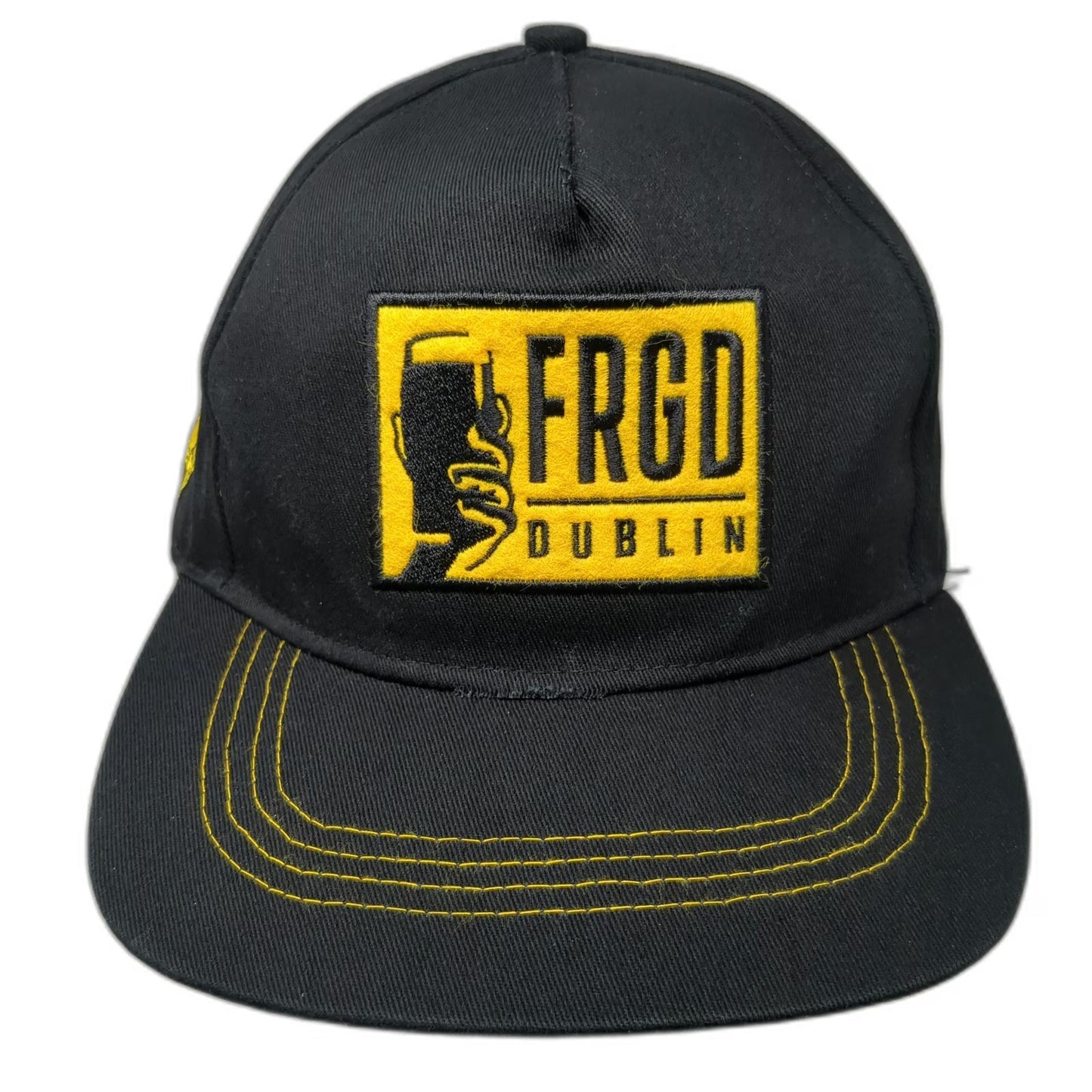 FRGD Forged Irish Stout 5 Panel Black OS Hat Strapback Dublin Ireland