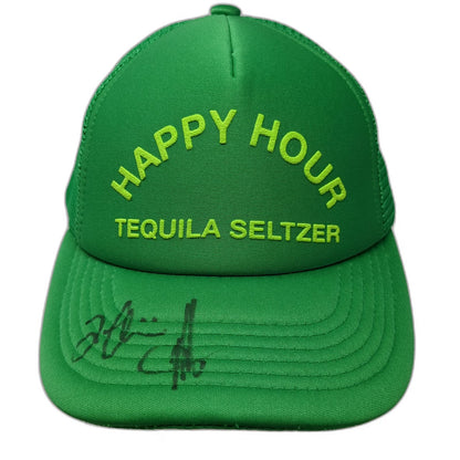 Direct Caps Trucker Hat Green One Size Snapback Mesh Tequila Seltzer Happy Hour