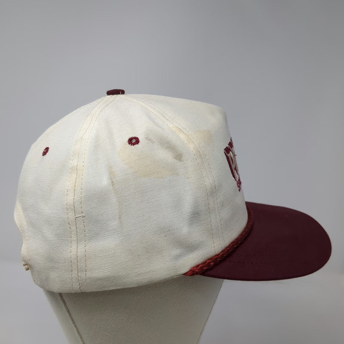 Mad Hatters 5 Panel Hat White Red One Size Prime Inc Springfield Rope Trucking