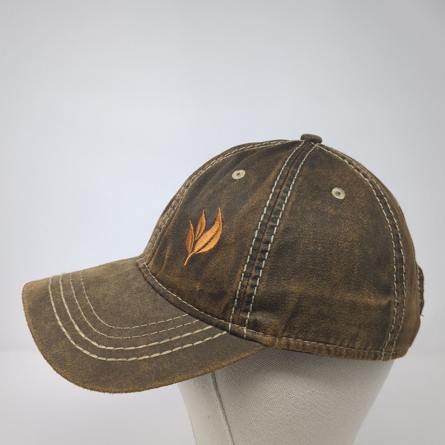 Port Authority Baseball Cap Brown One Size Adjustable Embroidered 6 Panel
