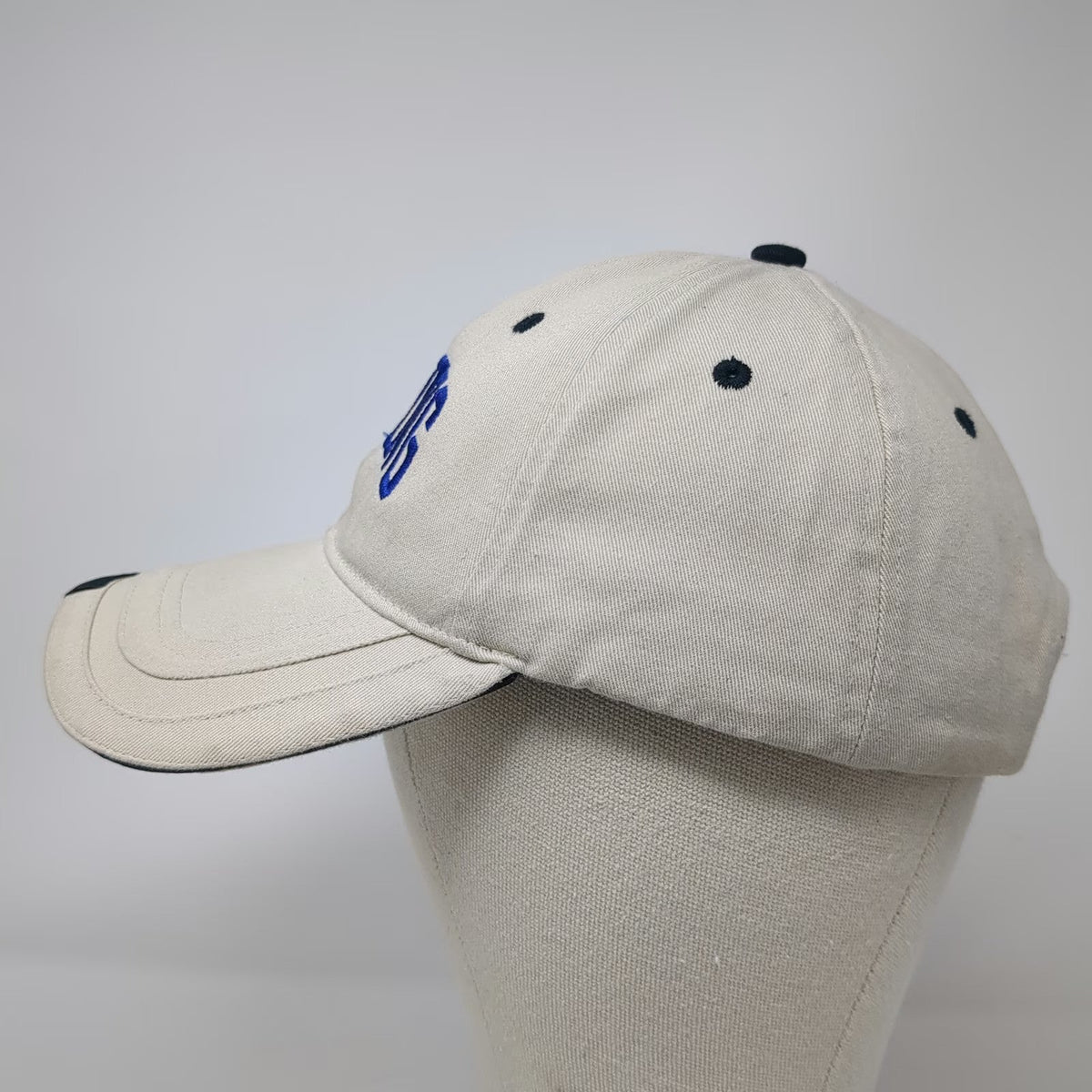 Cap America Baseball Cap Beige One Size Boeing Logo Blue Black Strapback Hat