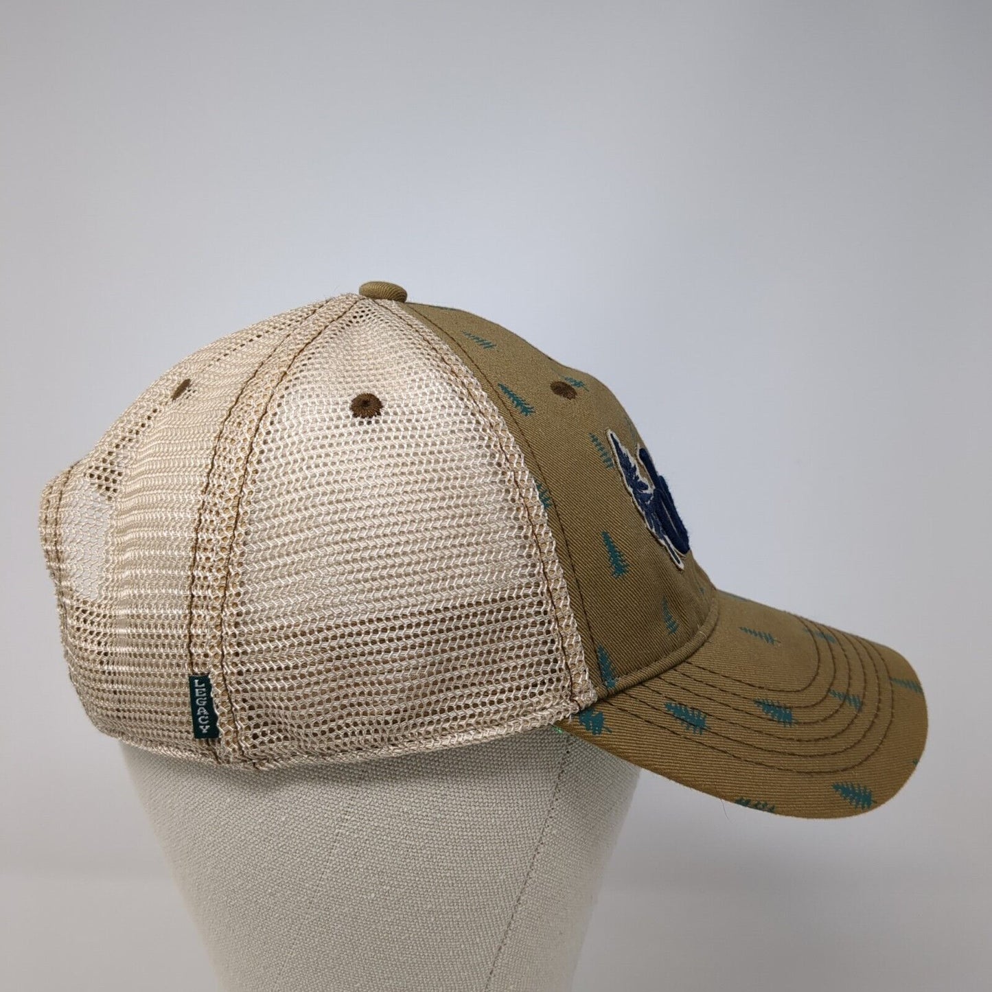 Idaho Trees Snapback Mesh Back Trucker Hat Tan One Size Legacy 6 Panel