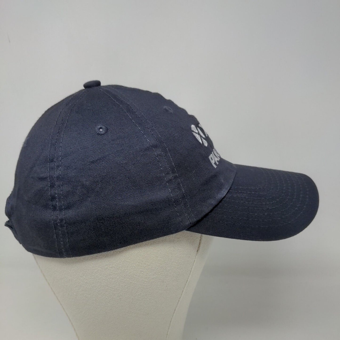 Unbranded Men's Strapback Hat Blue Embroidered Pantone X-Rite Logo Cotton