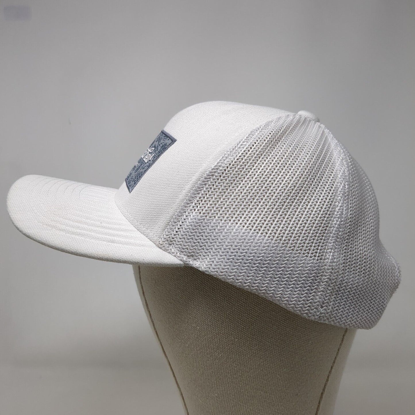 Travis Mathew Since 2007 Snapback Trucker Hat White One Size Mesh Back