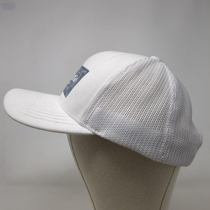 Travis Mathew Since 2007 Snapback Trucker Hat White One Size Mesh Back