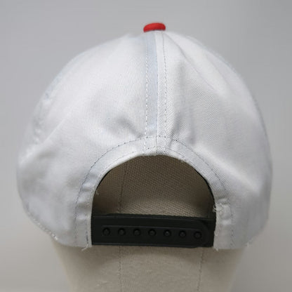 5 Panel Hat White Red Blue One Size Patriotic Butterfly American Flag Snapback