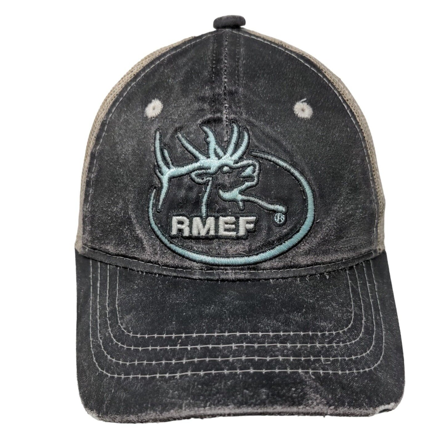 RMEF Women's Snapback Mesh Back Trucker Hat Multi One Size Ladies Fit