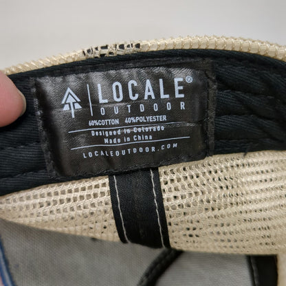 Locale Outdoor Trucker Hat Black Brown One Size Mountain Graphic Mesh Snapback