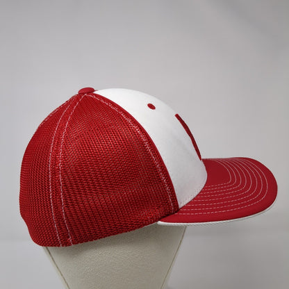Idaho Fitted Mesh Back Trucker Hat Red 6 7/8-7 3/8 Pacific Headwear