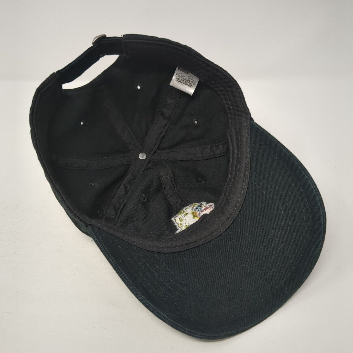 SpongBob Squarepants Slideback Baseball Cap Black OS Adjustable Nickelodeon