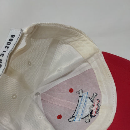 Indianapolis Indians Strapback Mesh Back Hat Red White Progressive Field MiLB