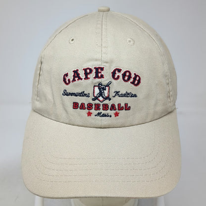 Cuffys Baseball Cap Beige One Size Cape Cod Summertime Tradition Slideback Hat