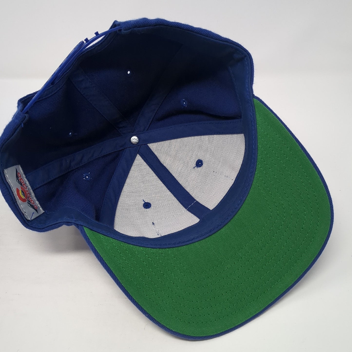 Colorado Snapback Hat Blue One Size Adjustable Embroidered Patriotic 6 Panel