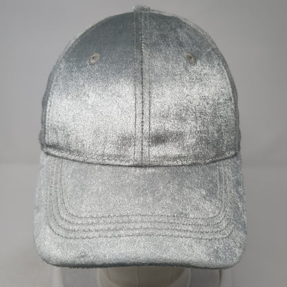 Michael Stars Slideback Baseball Cap Gray One Size Adjustable Metallic Blank