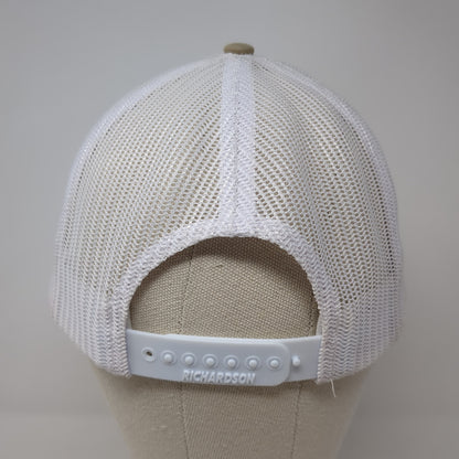 208 Properties Snapback Trucker Hat Brown OS Adjustable Mesh Back Richardson