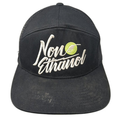 509 Trucker Hat Black One Size Non Ethanol Fueling Your Passion Mesh Snapback