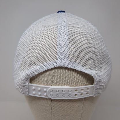 4Ocean Snapback Trucker Hat Blue One Size Adjustable Embroidered Mesh Back