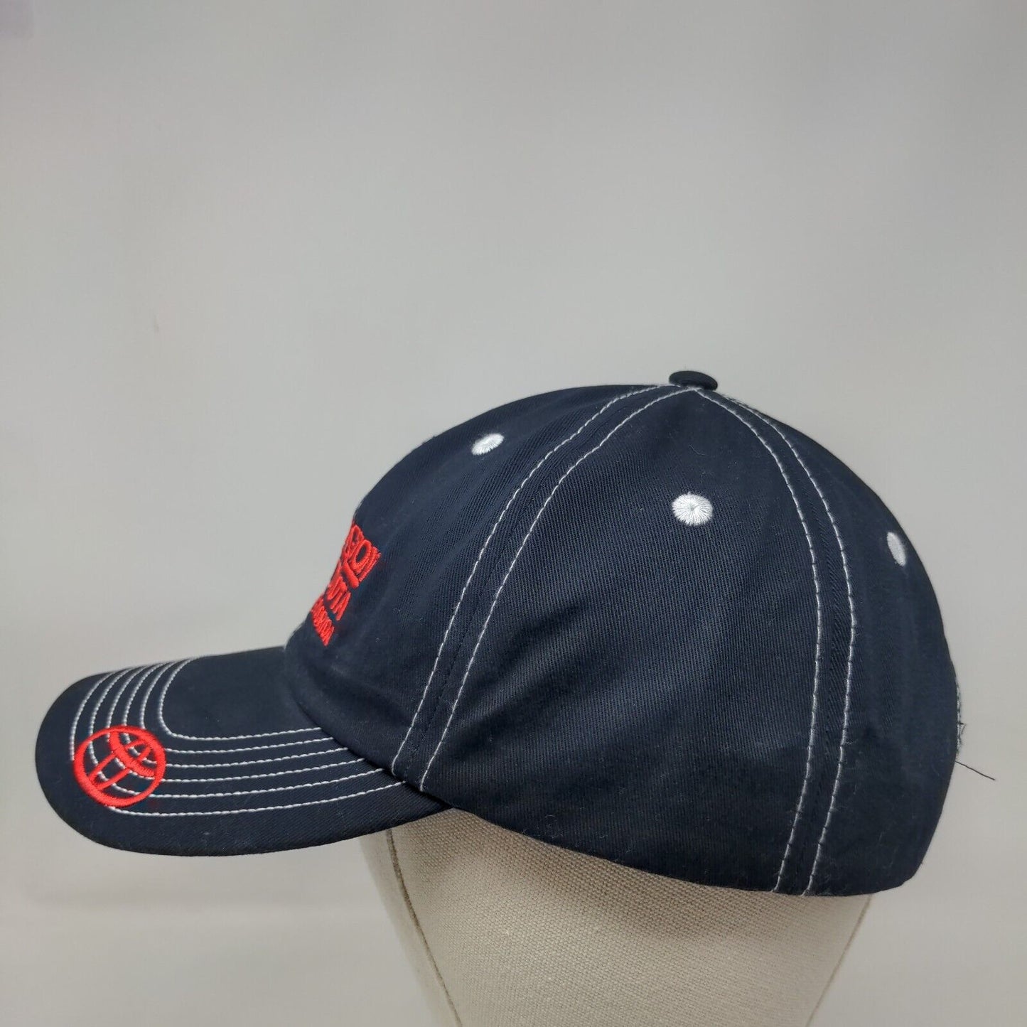 Arlington Toyota Strapback Hat Blue One Size Embroidered Cap America