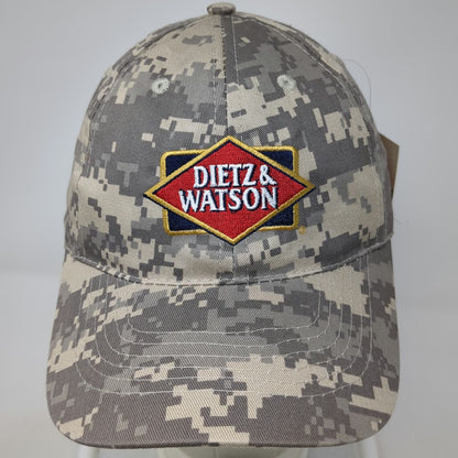 Apollo Dietz & Watson Digital Camo Hat Gray Baseball Cap OS USA Flag Embroidered